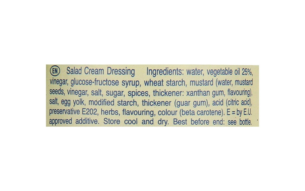 Remia Salad Cream Salad Dressing   Glass Bottle  250 millilitre
